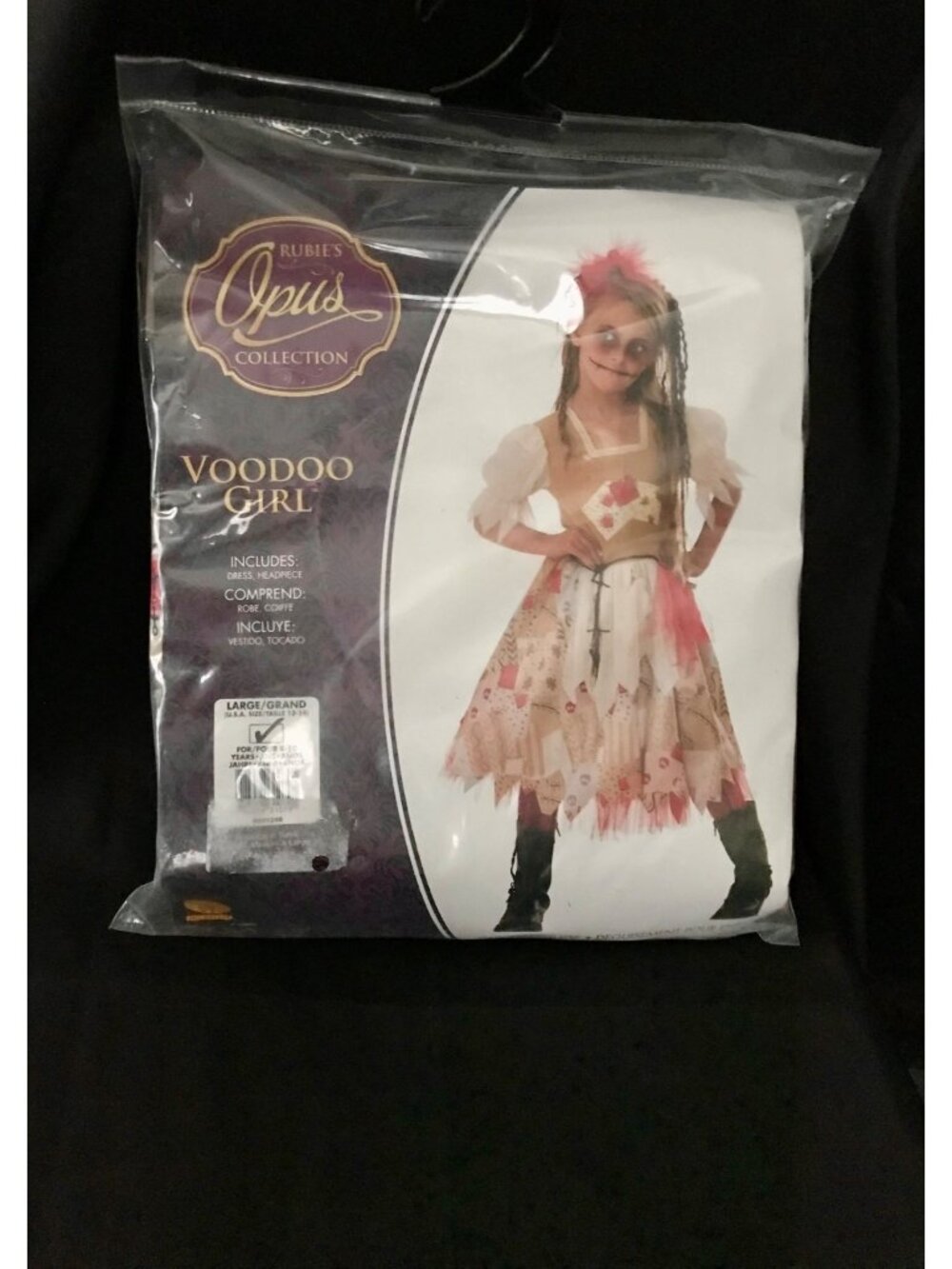 Rubie's Opus Collection Voodoo Girl Child Costume Size large 12-14